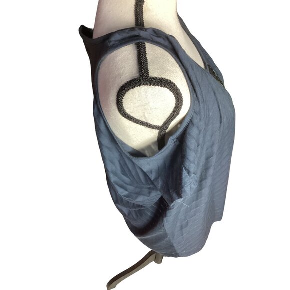 Women's Cynthia Rowley Cold Shoulder Sequins Black Top* Blouse*EUC *Large - Picture 2 of 8